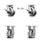 Service Caster 4 Inch Kingpinless V Groove Semi Steel Caster Brake & Swivel Locks 2 Rigid, 2PK SCC-KP30S420-VGR-SLB-BSL-2-R-2 - alternate 1